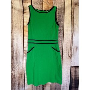 Boden Sheath Dress Green Work Office Preppy Versatile Polished Timeless  US 6R